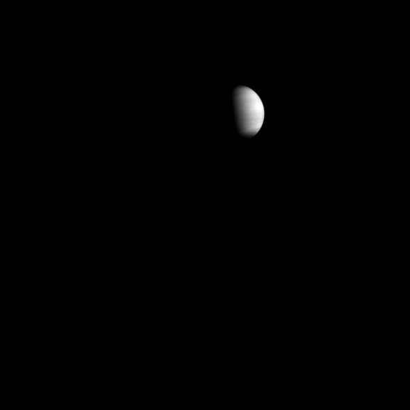 Venus' image acquired by IR2 after Venus Orbit Insertion