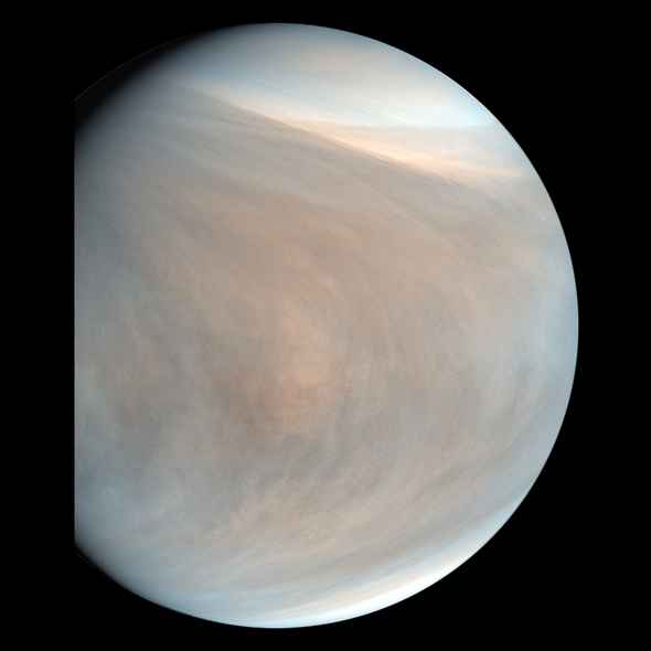 UVIで撮影した金星昼面合成擬似カラー画像（2018/03/07） その3の写真