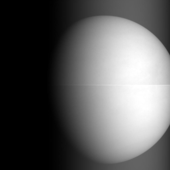 Venus' image acquired by IR1 after Venus Orbit Insertion