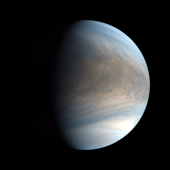 Venus dayside synthesized false color image by UVI (2016 Jul 23)