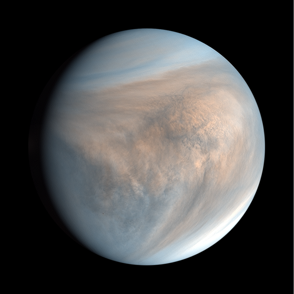 Venus dayside synthesized false color image by UVI (2016 Dec 23)