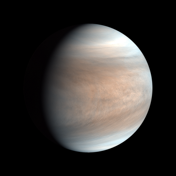 Venus dayside synthesized false color image by UVI (2017 Aug 11) No.1