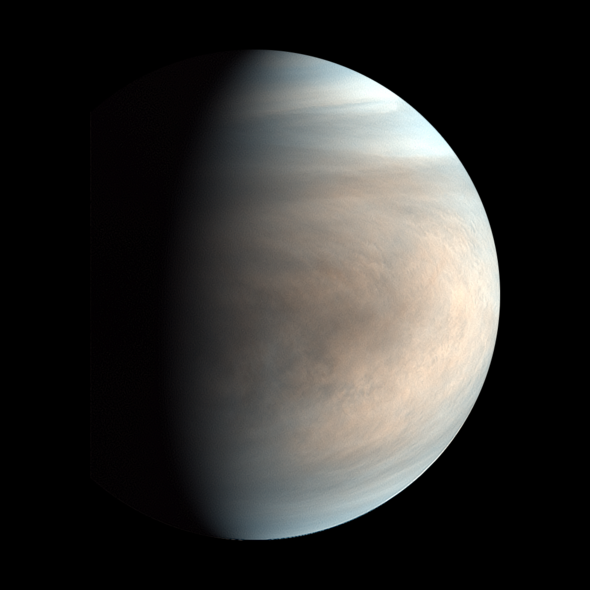 Venus dayside synthesized false color image by UVI (2017 Aug 22) No.1