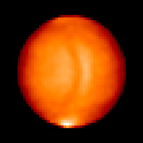 中間赤外カメラLIRで撮影した金星(3/5)の写真