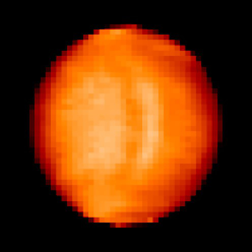 中間赤外カメラLIRで撮影した金星(4/5)の写真