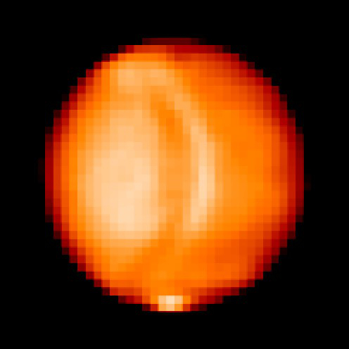 中間赤外カメラLIRで撮影した金星(5/5)の写真