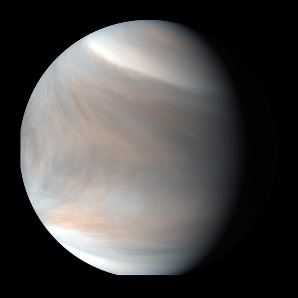 UVIで撮影した金星昼面合成擬似カラー画像（2018/02/02） その2の写真