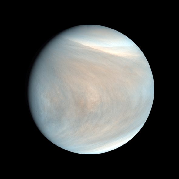 UVIで撮影した金星昼面合成擬似カラー画像（2018/03/07） その2の写真