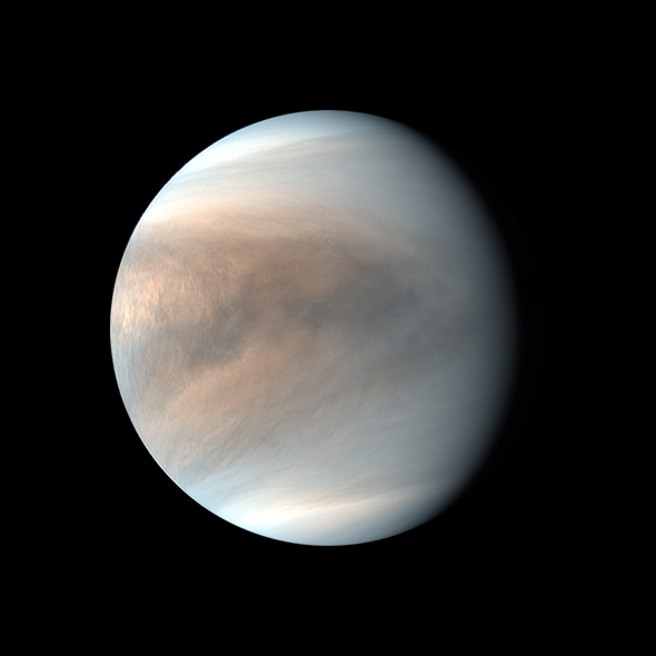 UVIで撮影した金星昼面合成擬似カラー画像（2018/03/30） その2の写真