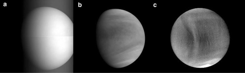 「あかつき」が金星周回軌道投入直後（2時間後）に撮影した金星の画像